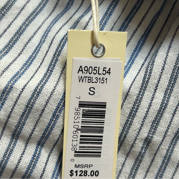 Max Studio NEW!!!! Yarn Dye Smocked Mini Dress Small - Picture 3 of 7